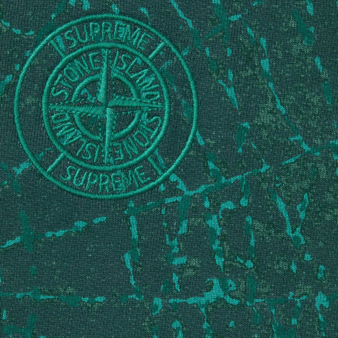 SUPREME/STONE ISLAND HOODED SWEATSHIRT
