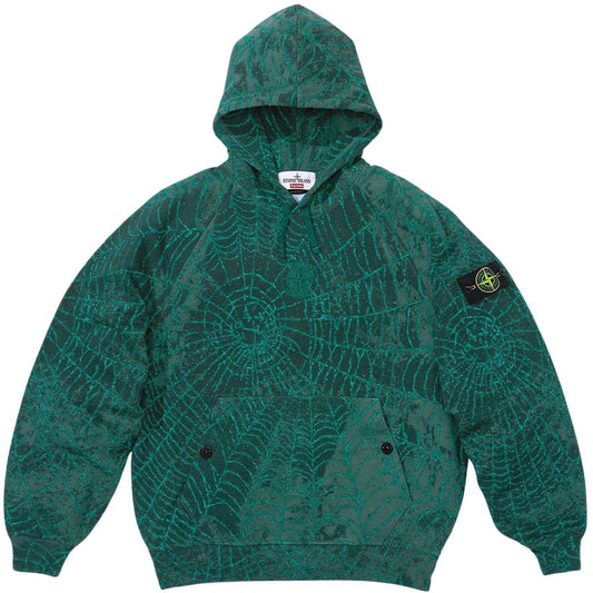 SUPREME/STONE ISLAND HOODED SWEATSHIRT