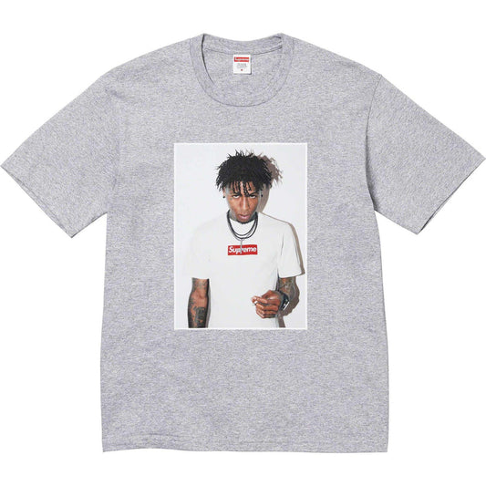 SUPREME X NBA YOUNGBOY TEE "HEATHER GREY"