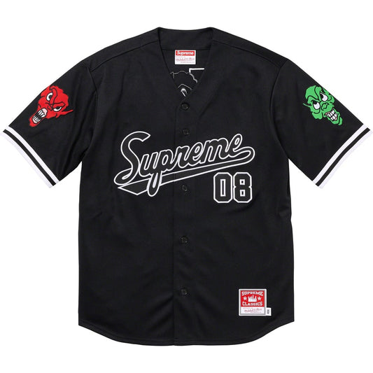 SUPREME/MITCHELL & NESS DOWNTOWN HELL BASEBALL JERSEY