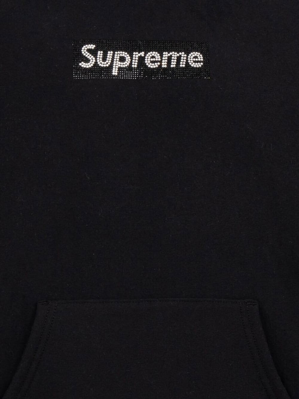 SUPREME SWAROVSKI HOODIE BLACK