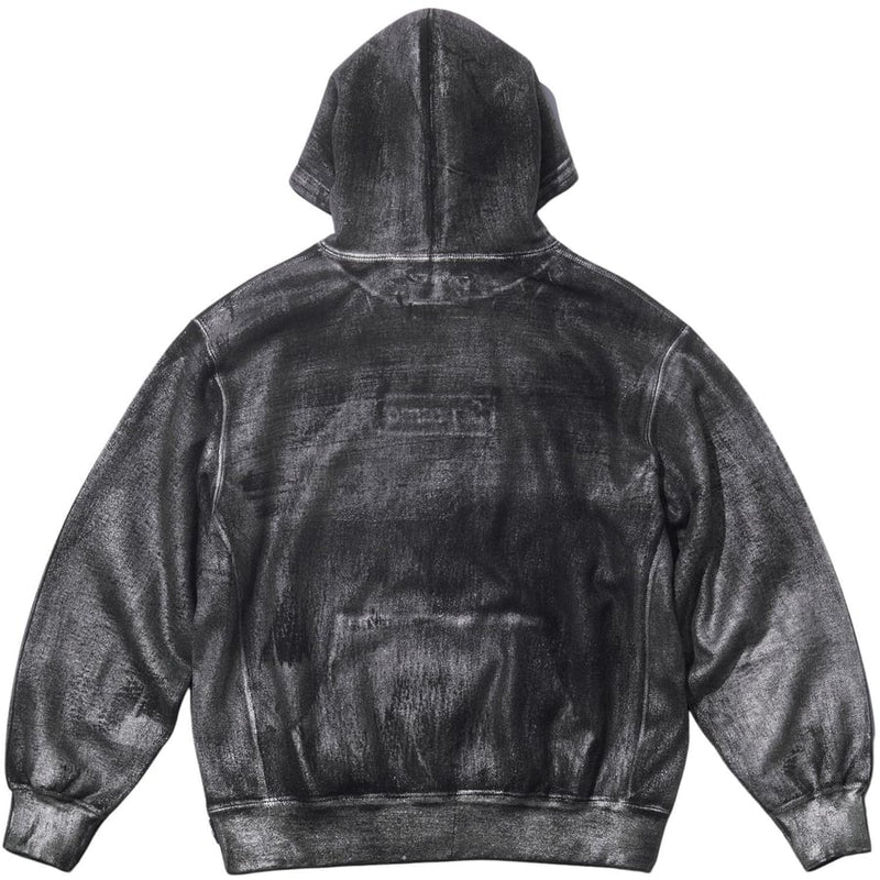 SUPREME / MM6 MAISON MARGIELA FOIL BOX LOGO HOODED SWEATSHIRT BLACK