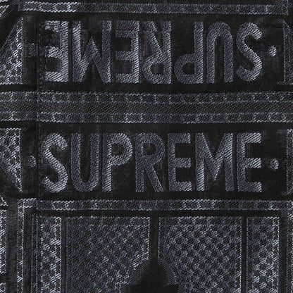 SUPREME TRAY JACQUARD S/S SHIRT BLACK